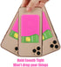 Phone Card Holder Sockets, Random Colors - Silicone Adhesive Stick-on ID Credit Card Wallet Pouch Sleeve for Most