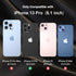 Case for iPhone 13 Pro Case 6.1" with 2 Screen Protector, Full Body Heavy Duty Military Grade Cover, Shockproof/Drop Proof Protection Phone Case (Red Black)