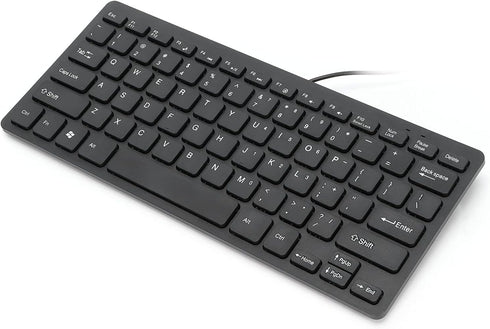 USB Wired Keyboard 78 Keys Mini – Portable Ultra Thin Computer Keyboard, Low Noise Waterproof Mechanical Keyboard for