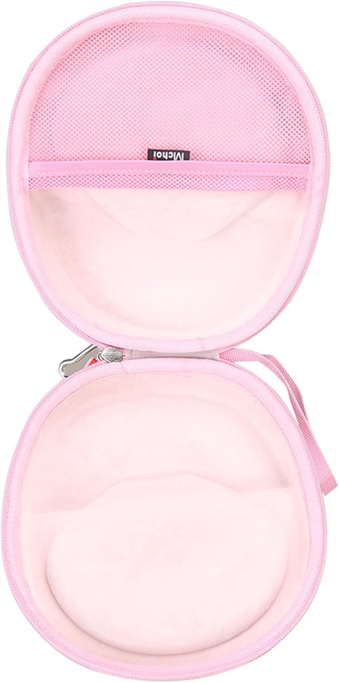 Mchoi Hard Portable Case for Logitech H390 USB Headset, Case Only, Stylish Pink Design