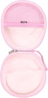 Mchoi Hard Portable Case for Logitech H390 USB Headset, Case Only, Stylish Pink Design