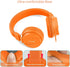 Headset gorsun Kids Headphones, Lightweight Stereo Wired Toddler HeadphonesAdjustable Headband Children's