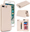 iCoverCase Wallet Phone Case for iPhone 8 Plus/7 Plus with Card Holder, RFID Blocking PU Leather Protective