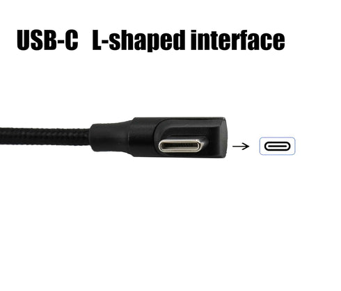 UIGOCLE 2.0 90-Degree (6.6FT) USB C Cable Compatible with USB to Type-C, Dash cam Extension Cable, mini Dash cam