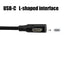 UIGOCLE 2.0 90-Degree (6.6FT) USB C Cable Compatible with USB to Type-C, Dash cam Extension Cable, mini Dash cam