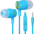 UrbanX R2 Wired in-Ear Headphones with Mic for TCL 10L, Noise Isolating, Deep Bass, Tangle-Free Cord