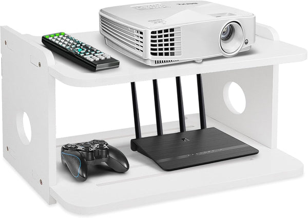 Projector Shelf, Projector Wall Mount Floating Shelf, Projector Stand, Projector Rack Holder, Router Shelf Storage Box