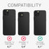 kwmobile Soft TPU Case for Apple iPhone 12 / iPhone 12 Pro, Phone Cover with Card Holder, Teal Matte Finish