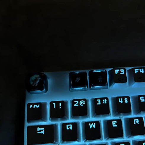 Custom Keycap Astronaut Keycap for MX Mechanical Keyboard, Unique Gifts for Friend - 3