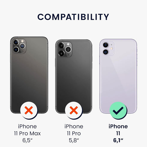 kwmobile Case Compatible with Apple iPhone 11, TPU Silicone Phone Cover with Soft Finish, Emerald Green