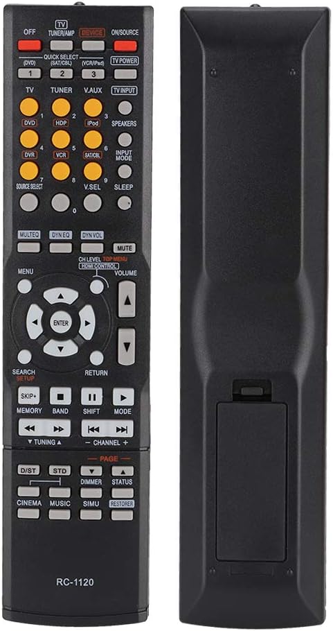 Multifunctional Replacement Remote Control for AV Receiver RC-1120/AVR-391/AVR-591/AVR-390, Easy to Use with Large