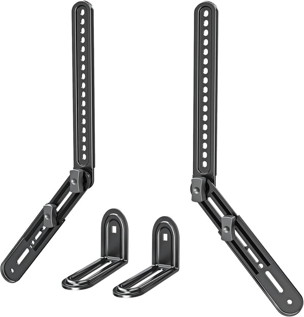 ELIVED Soundbar Mount, TV Bracket for Mounting Above or Under TV, Fits Most Sound Bars Up to 15 lbs