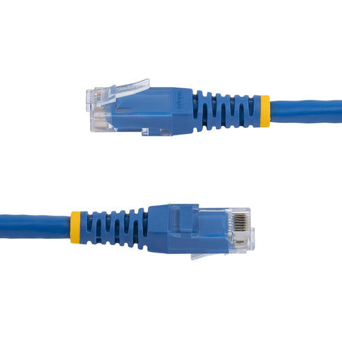 2ft CAT6 6 -250Mhz 100W RJ45 (C6PATCH2BL) StarTech Ethernet Cable - Blue CAT Gigabit Ethernet Wire PoE UTP Molded
