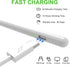 Stylus Pen for iPad 2018-2023, Active Pencil with Palm Rejection, Magnetic for iPad Pro 11/12.9, Air 5/4/3, Mini 6/5