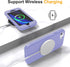 Shop jaroco iPhone SE Case 2022/2020, iPhone 8/7 - Shockproof, Dust-Proof, Military Grade, Non-Slip, Light Blue+Purple.