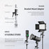 NEEWER H Type Camera Flash Bracket Mount with Umbrella Softbox Holder, 180° Swivel Adjustable Light Stand Adapter