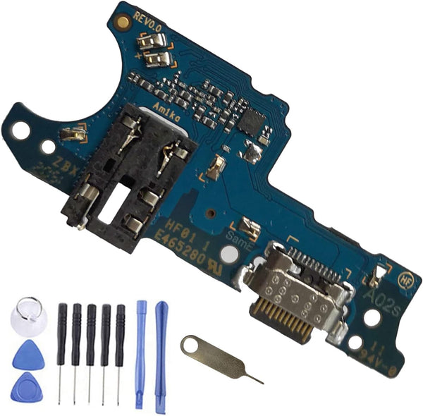 A02s USB Charging Port Dock Connector Flex Cable Replacement for Samsung Galaxy A02s A025 2021 6.5 Inches