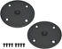 Speaker Mount Adapter with M20 Threading - 4.13"x1", Metal Speaker Stand Top Hat, 105X25mm (2 Packs Black)