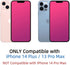 EGKimBa Gradient Colorful Electroplated Privacy Screen Protector for iPhone 13 Pro Max & iPhone 14 Plus, 6.7",