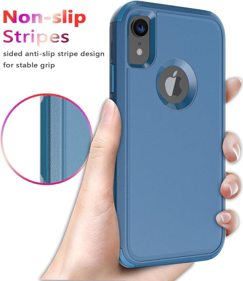 Diverbox Heavy Duty Protection Case for iPhone XR, Shockproof and Dust-Proof Cover for Apple iPhone