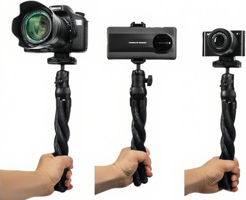 Generic Flexible Octopus Tripod with Bluetooth Remote | Portable Phone Tripod Stand, Compact