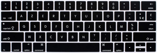 USA Version Silicone French AZERTY Keyboard Cover for MacBook Pro 13 15 inch - Model: A2159 A1989 A1706/A1990