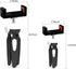 BESUS 360 Two Tripod Phone Mount, Universal Smartphone Mount Adapter, Rotates and Tilts Adjustable Cell Phone Clamp