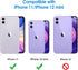 JETech Camera Lens Protector for iPhone 11 6.1-Inch and iPhone 12 mini 5.4-Inch, 9H Tempered Glass, HD Clear, Anti-Scratch, Case Friendly, Does Not Affect Night Shots, 3-Pack