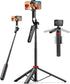 Aureday 72" Phone Tripod and Selfie Stick, Cell Phone Tripod Stand with Wireless