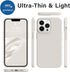 AOTESIER iPhone 13 Pro Case, Slim Liquid Silicone, Military Shockproof, Soft Microfiber Lining, Camera & Screen