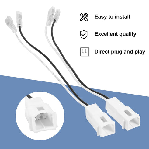 G 72-7902 Front Dash Tweeters Speaker Harness Adapter Connector Plug for Dodge Ram Jeep Chrysler 2005-2022