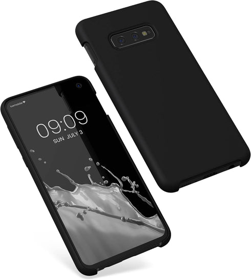 kwmobile TPU Silicone Case for Samsung Galaxy S10e - Soft Finish, Black