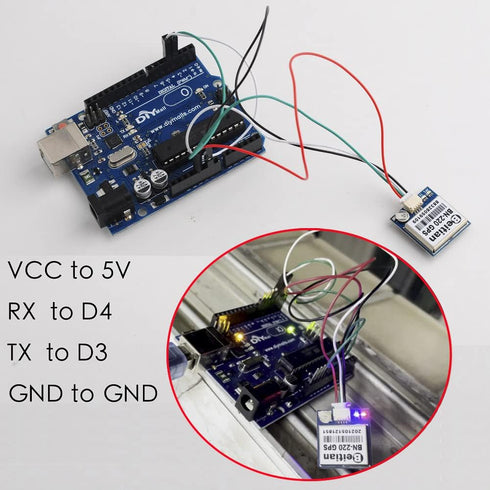 DIYmalls BN-220 NMEA-0183 9600bps 1Hz GPS Module TTL Dual GPS Glonass w/Flash for Arduino RC FPV Drone Flight Control