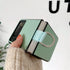 Lunivop Compatible with Samsung Galaxy Z Flip 3 5G Case - Metal Ring Ultra Slim Cover, Hard Plastic PU Leather