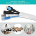 20ft - 1 inch White Cable Sleeve, Cable Organizer for Desk PC TV Computer, Wire Protector Cable Wrap Cover, Cord Management for Home Office