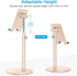 OMOTON Adjustable Angle Height Cell Phone Stand, Aluminum Desktop Holder for iPhone 13/Mini/Pro/Max, All Smartphones