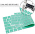 Stylish Keyboard Cover Silicone Protective Skin for MacBook Pro 14" 16" & Air 15" Clover Green