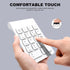 TRELC 2.4G 18 Accounting Wireless Numeric Keypad, Mini Keys Number Pad, Portable Silent Financial Numeric Keypad