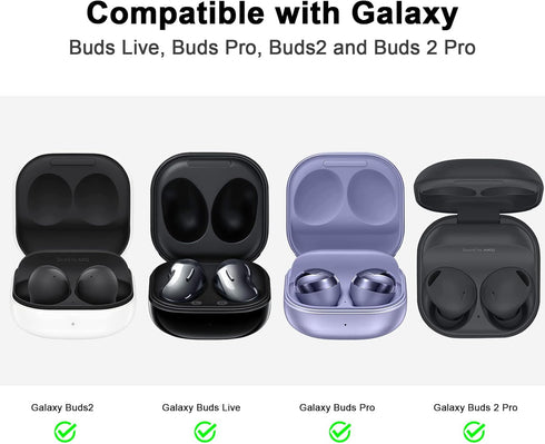 AIRSPO Silicone Case Compatible with Samsung Galaxy Buds 2 Pro/Galaxy Buds2/Galaxy Buds Pro/Galaxy Buds Live (Burgundy)