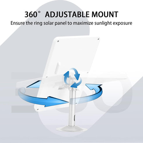 Solar Panel for Ring Camera, Compatible with Ring Stick Up Cam, Stick Up Cam Pro, Ring Spotlight Cam, Spotlight Cam