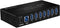 USB 3.0 Hub, 7-Port Powered USB Hub 3.0 with Metal Case, 36W AC Adapter-Type A