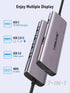 Lemorele 7 1 4K 3.0, 3*USB 2.0, 100W USB C Docking Station for Laptop, in USB C Hub with Dual HDMI, USB PD Suitable