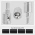 4-Pack Amp Input Reducer from 0 Gauge to 4 Gauge with Hex Screw Clamp, Heat Shrink Tubes & Hex Tool for Car Audio