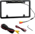 Fkewp License Plate Frame Backup Camera, 12V Waterproof Rear View Camera with License