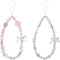 Hpmjz 2 pcs Beaded Camera Wrist Strap Phone Charms Straps Cute Pearl Digital