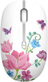 TENMOS M101 Wireless Mouse - Cute Silent Computer Mice with USB Receiver, 2.4G Optical Travel Mouse 1600 DPI (butterfly)