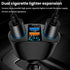 Cigarette Lighter Splitter, USB 2.4A & QC3.0 Type C with 2 Socket Adapter for iPhone 14/13/12/11 (A+C 66W)