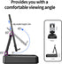 JTEMAN Tablet Stand Adjustable with Bluetooth Speakers - Kitchen Gadgets, Wireless Speaker Tablet Holder, Desk Mic