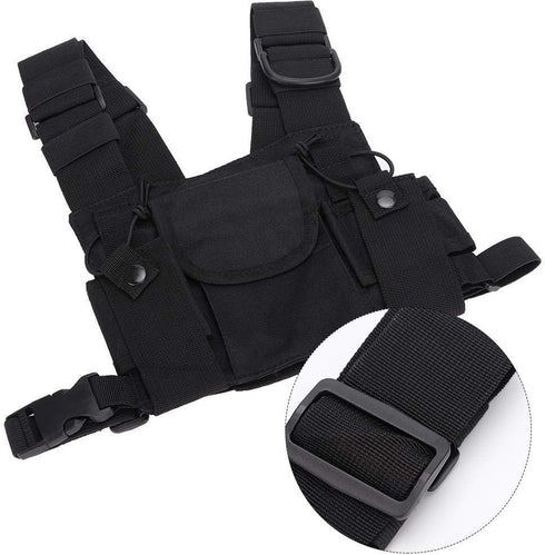 Socobeta Radio Walkie Talkie Chest Pocket Harness Bags, High Quality Front Pack Pouch