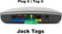 G7 Power RJ45 50-Pack RJ45 Dust Cover and Label Device - Jack Tags Protect and Identify Router and Switch Interfaces
